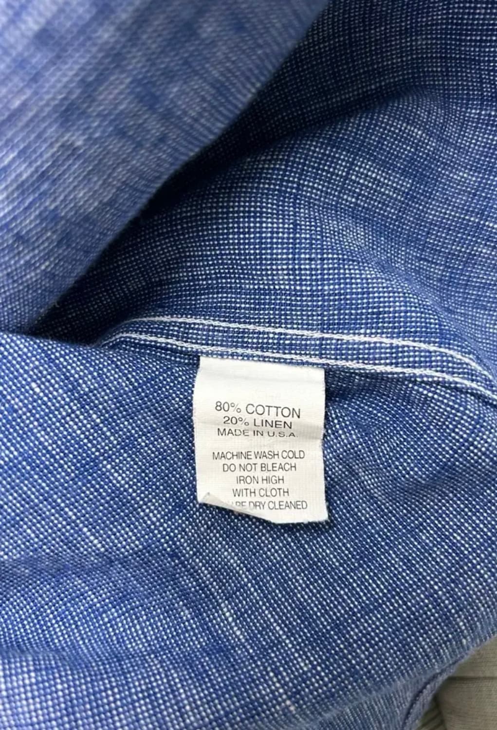 깃먼브로스 빈티지 인디고 린넨 셔츠 S 상품이미지5