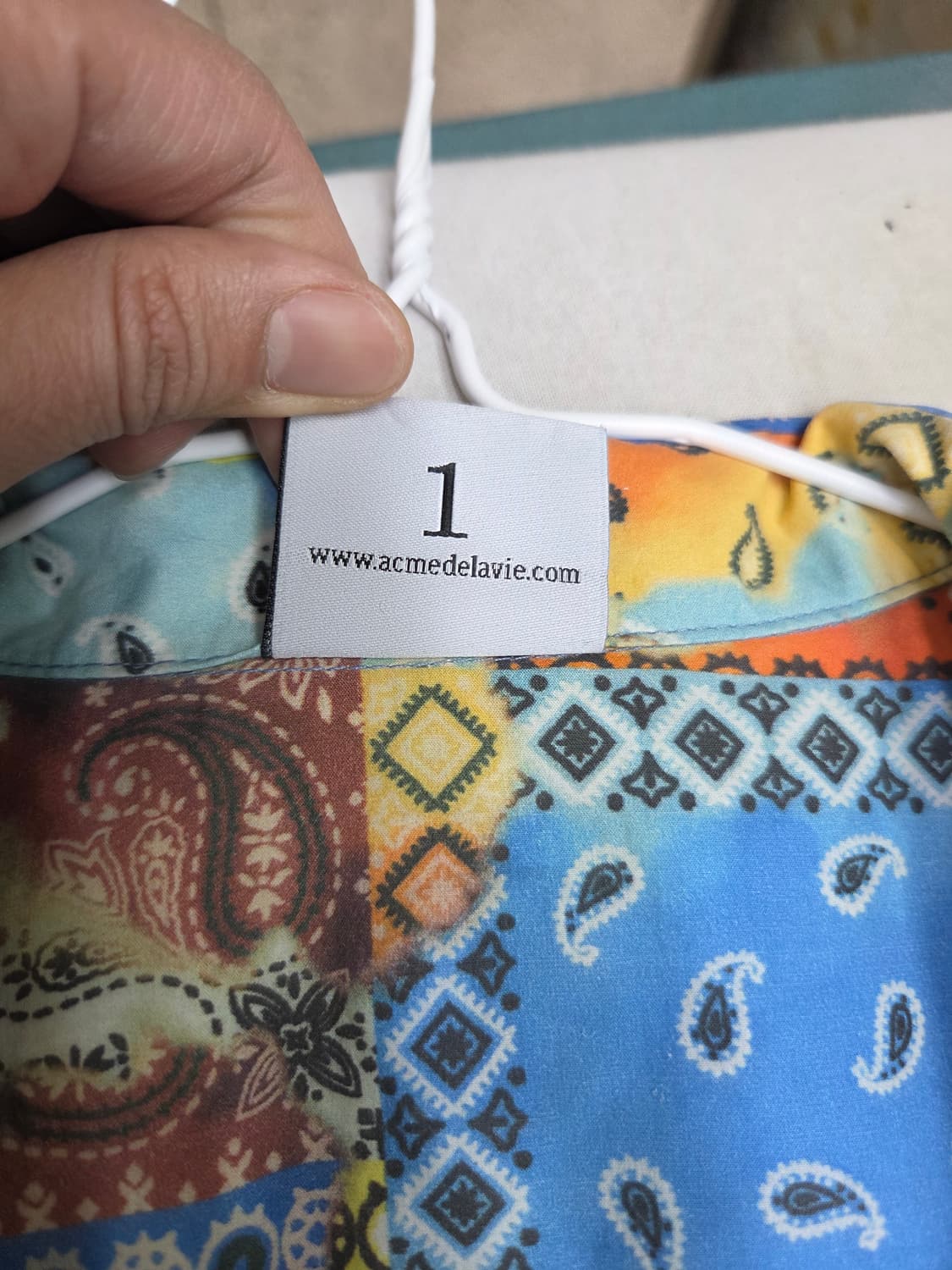 아크메드라비 ADLV 반팔 셔츠 페이즐리 셔츠 상품이미지4