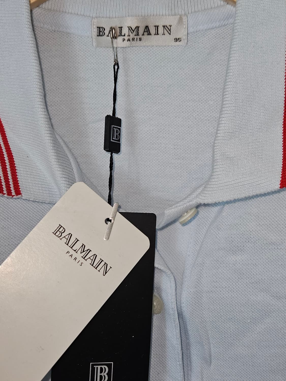 발망 BALMAIN 파리 반팔 카라티 피케티 폴로 95 (새상품) 상품이미지3
