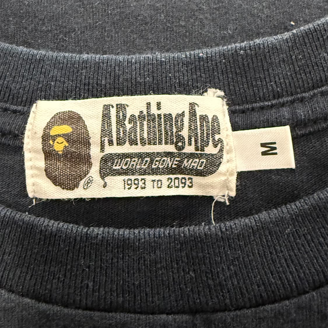 베이프 비지워크 포켓 백로고 블랙 반팔 티 상품이미지4