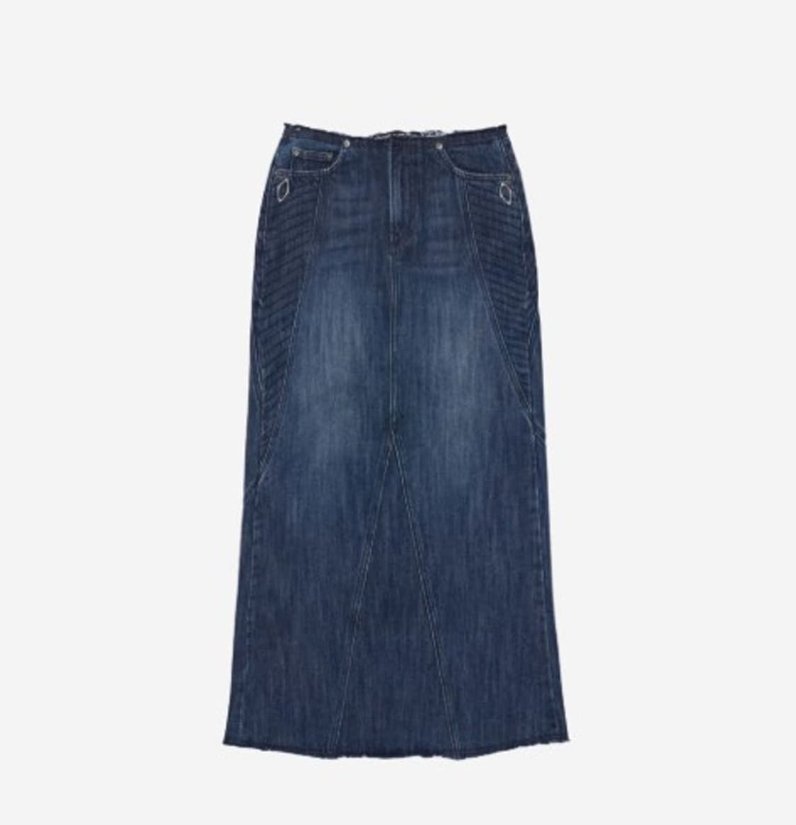 미스치프 MAXI DENIM SKIRT_INDIGO 데님 롱스커트 상품이미지2