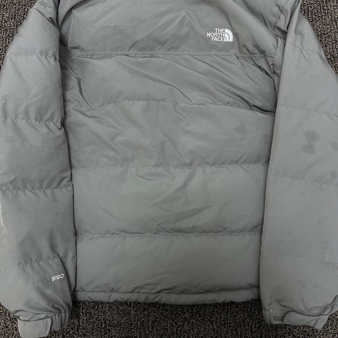노스페이스 550 구스다운 패딩 그레이 L 상품이미지6