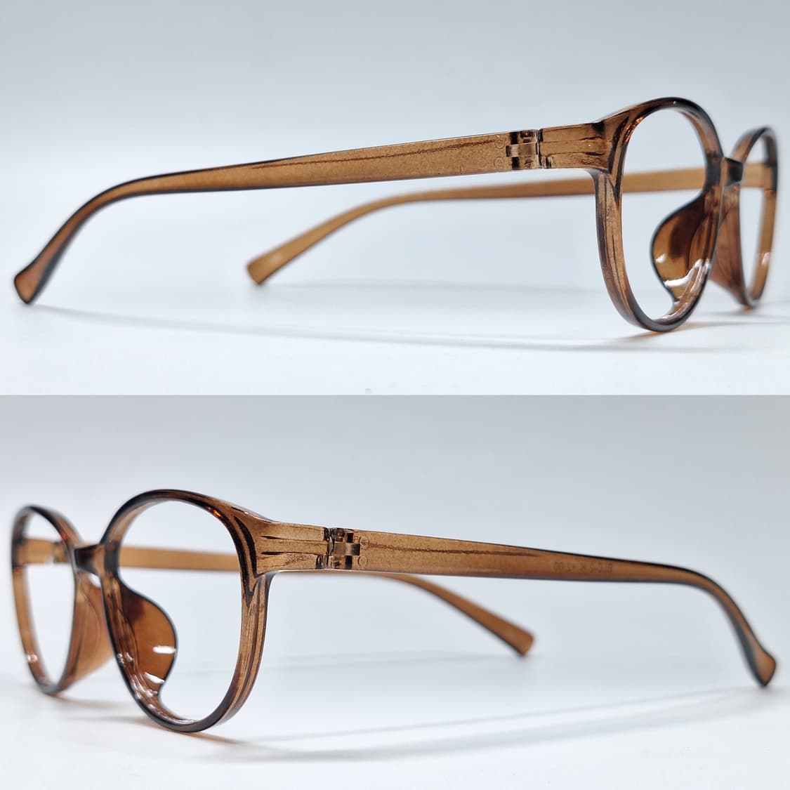 일본 빈티지 보스턴 브라운 뿔테 안경테 134mm BLC-2 y2k 상품이미지5