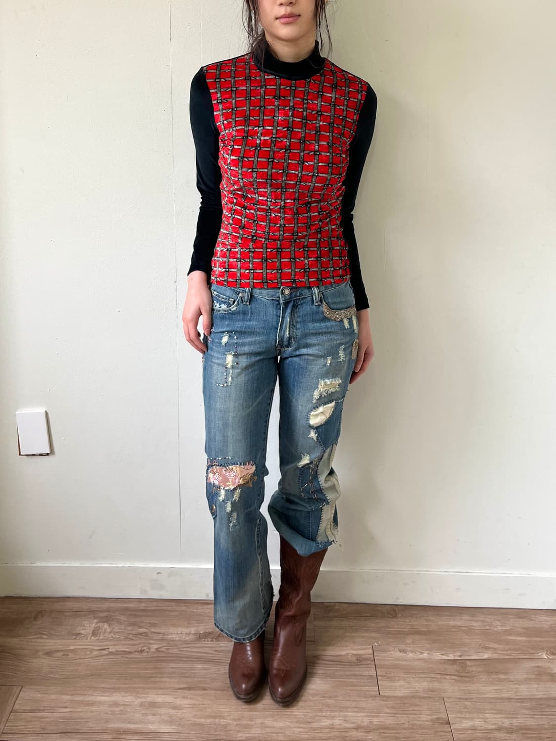 D&G 벨벳 체인 터틀넥 상품이미지6