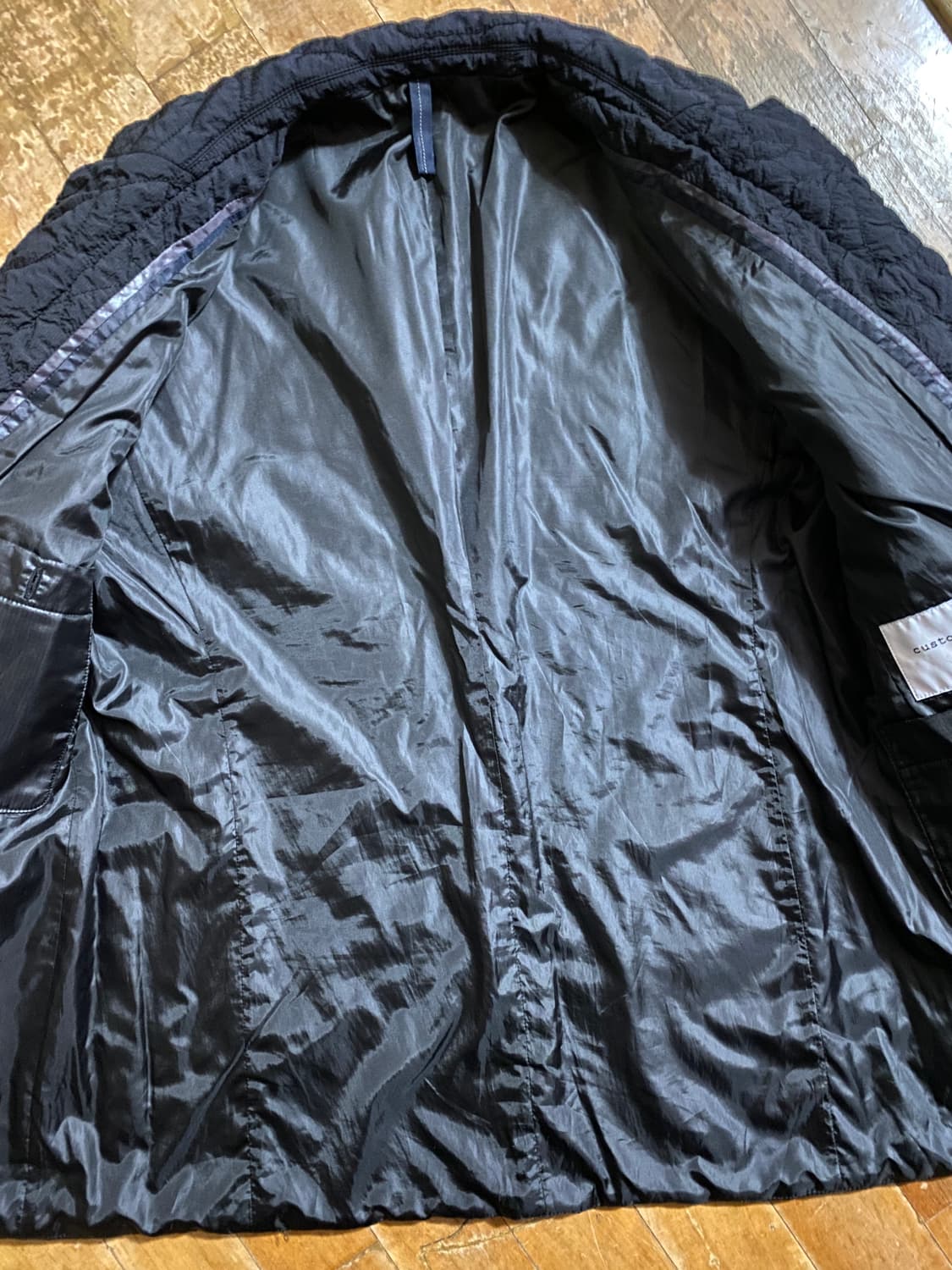 Customellow 블랙 퀼팅 블레이저 105 상품이미지3