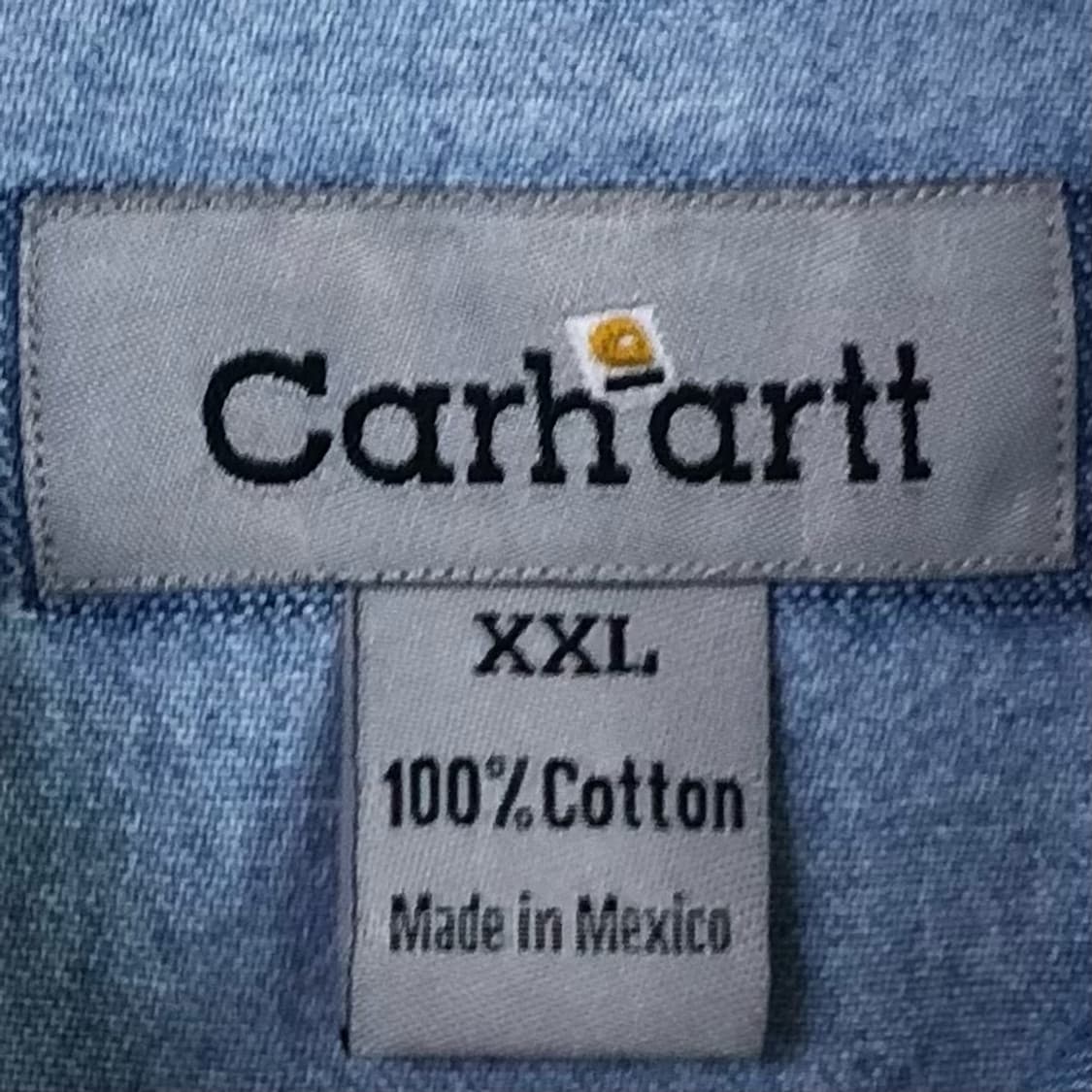 Xxl 칼하트 데님 셔츠 상품이미지3