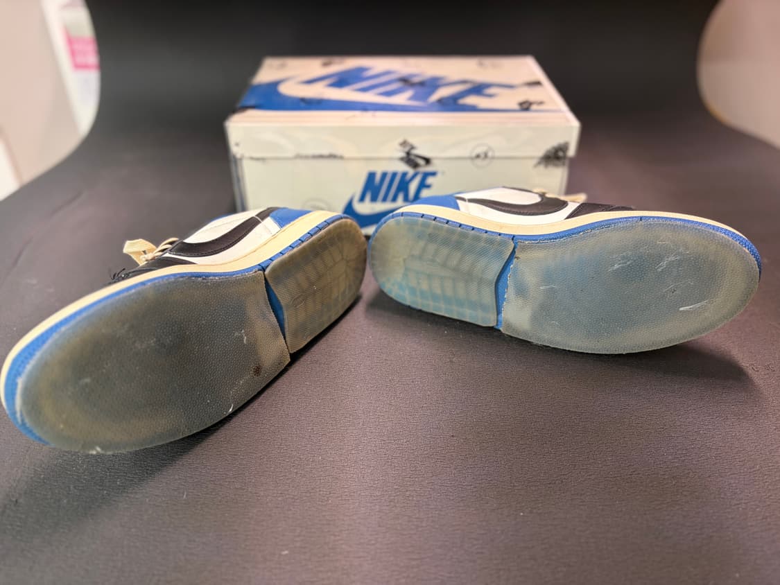 나이키 조던1 트래비스스캇 프라그먼트 로우 밀리터리블루 상품이미지6