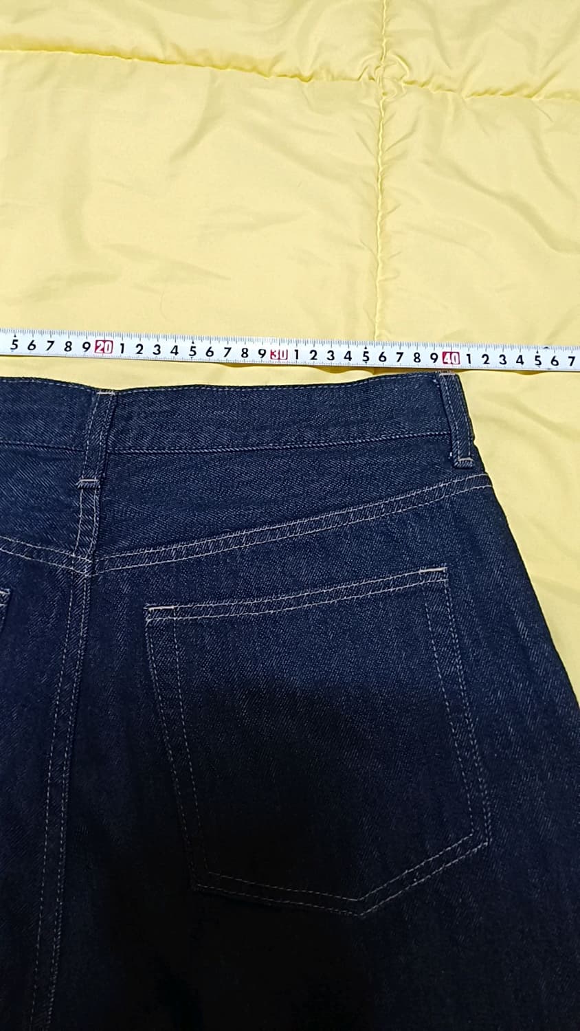 유니클로 와이드청바지 실측31인치 기장105 상품이미지6