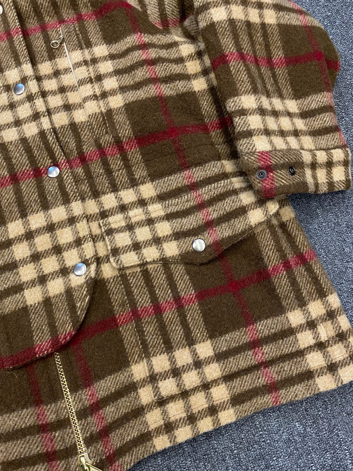 90s Ralph lauren 랄프로렌 컨트리 울 하프코트 상품이미지3