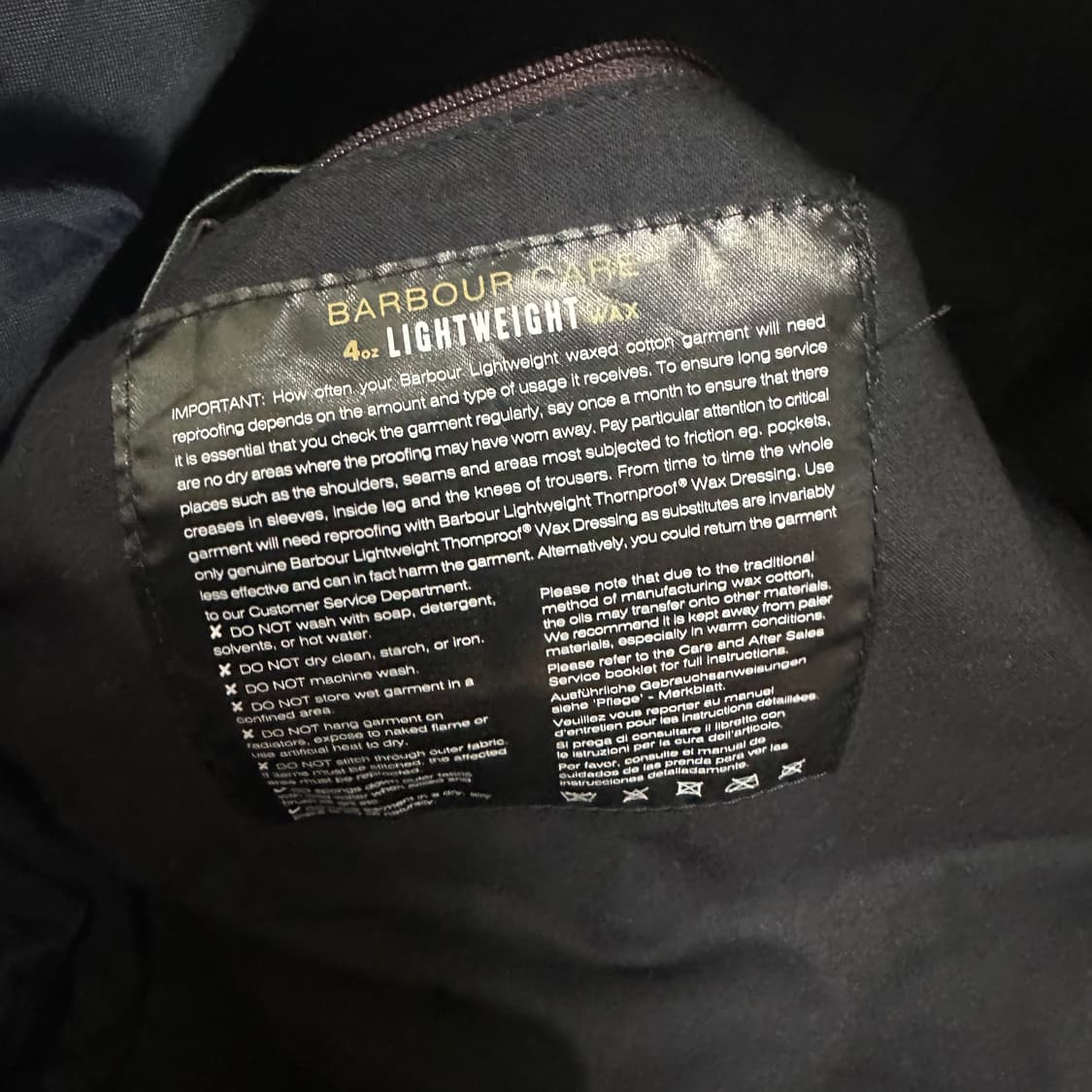 ✨ (바배) 바버 왁스 자켓 상품이미지4