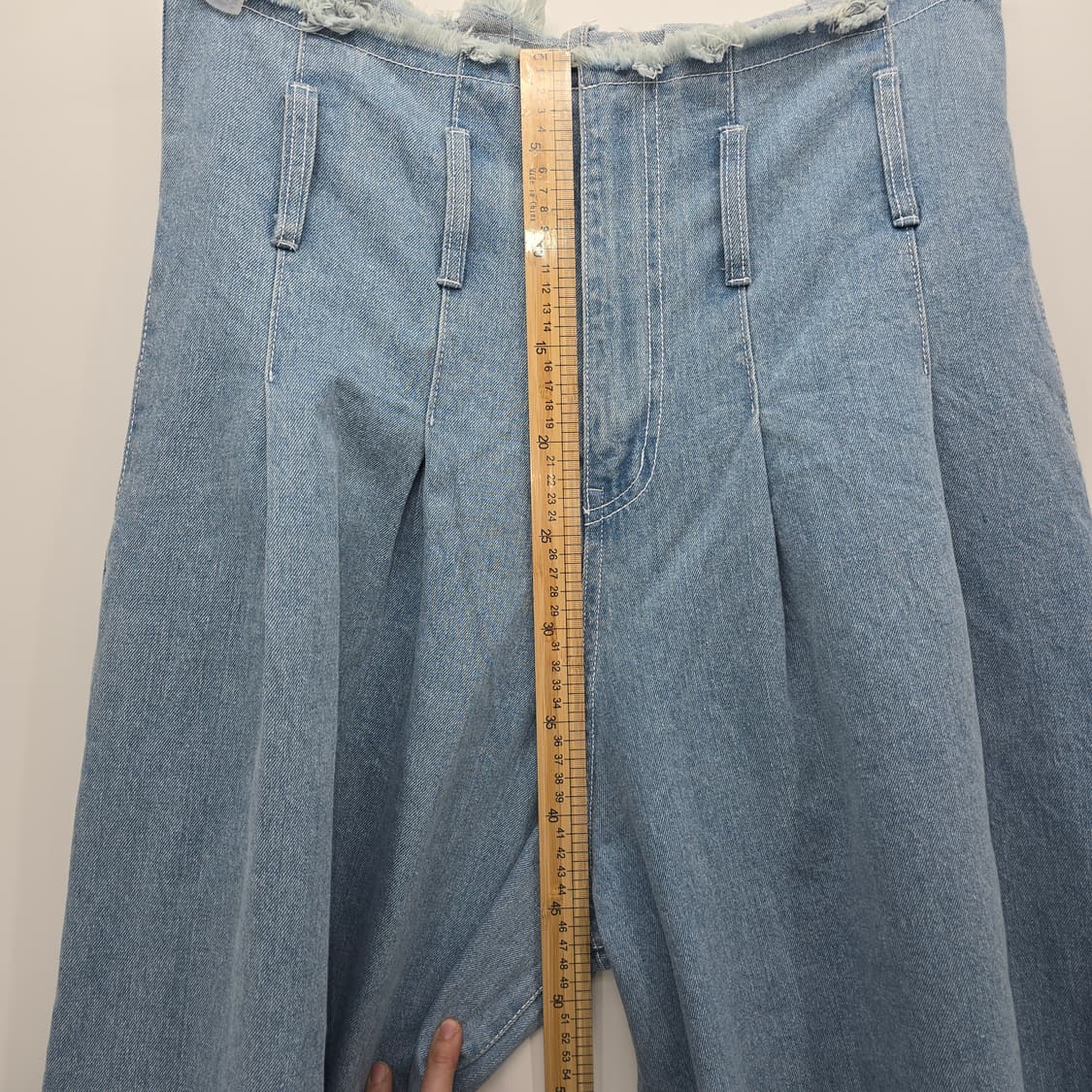 슈퍼 와이드 숏팬츠  데님 청바지 XL 상품이미지5
