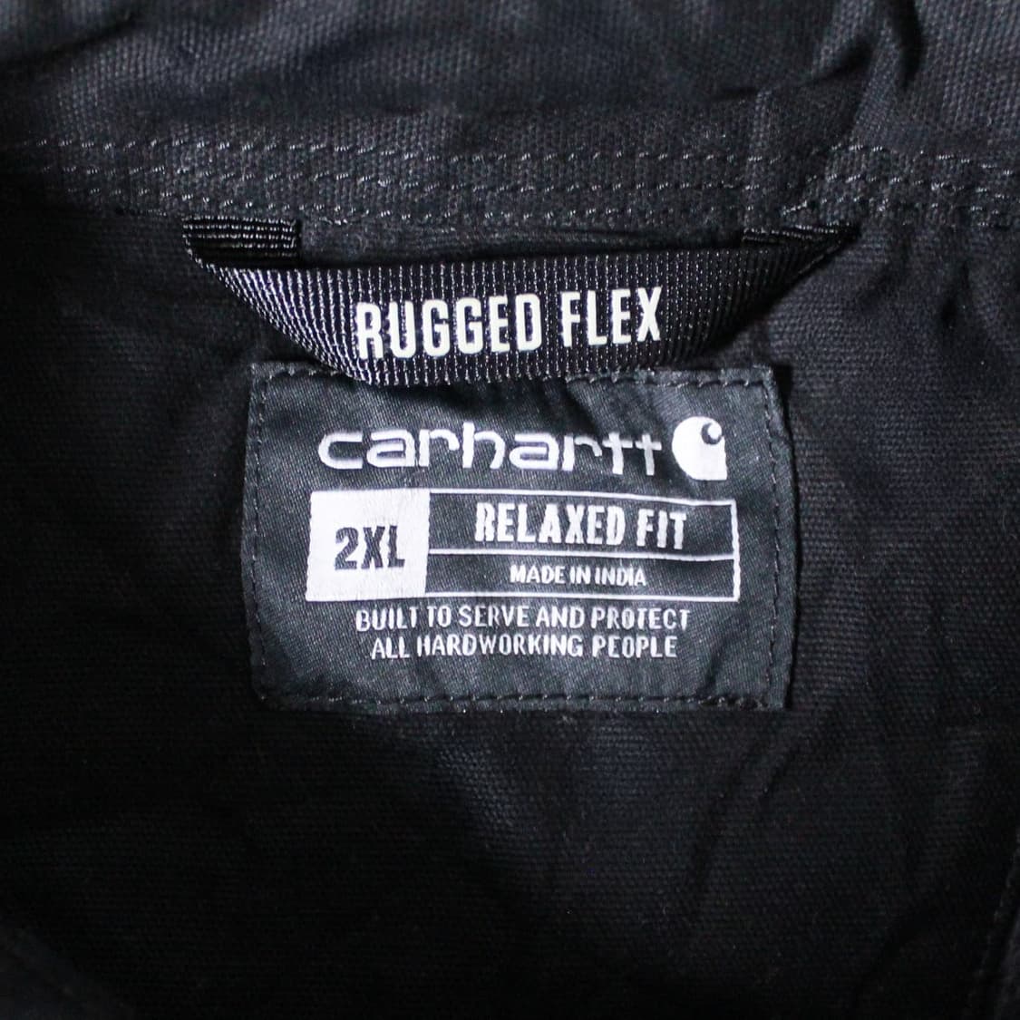 Carhartt 칼하트 러기드 플렉스 퀼티드 워크 자켓 블랙 상품이미지5