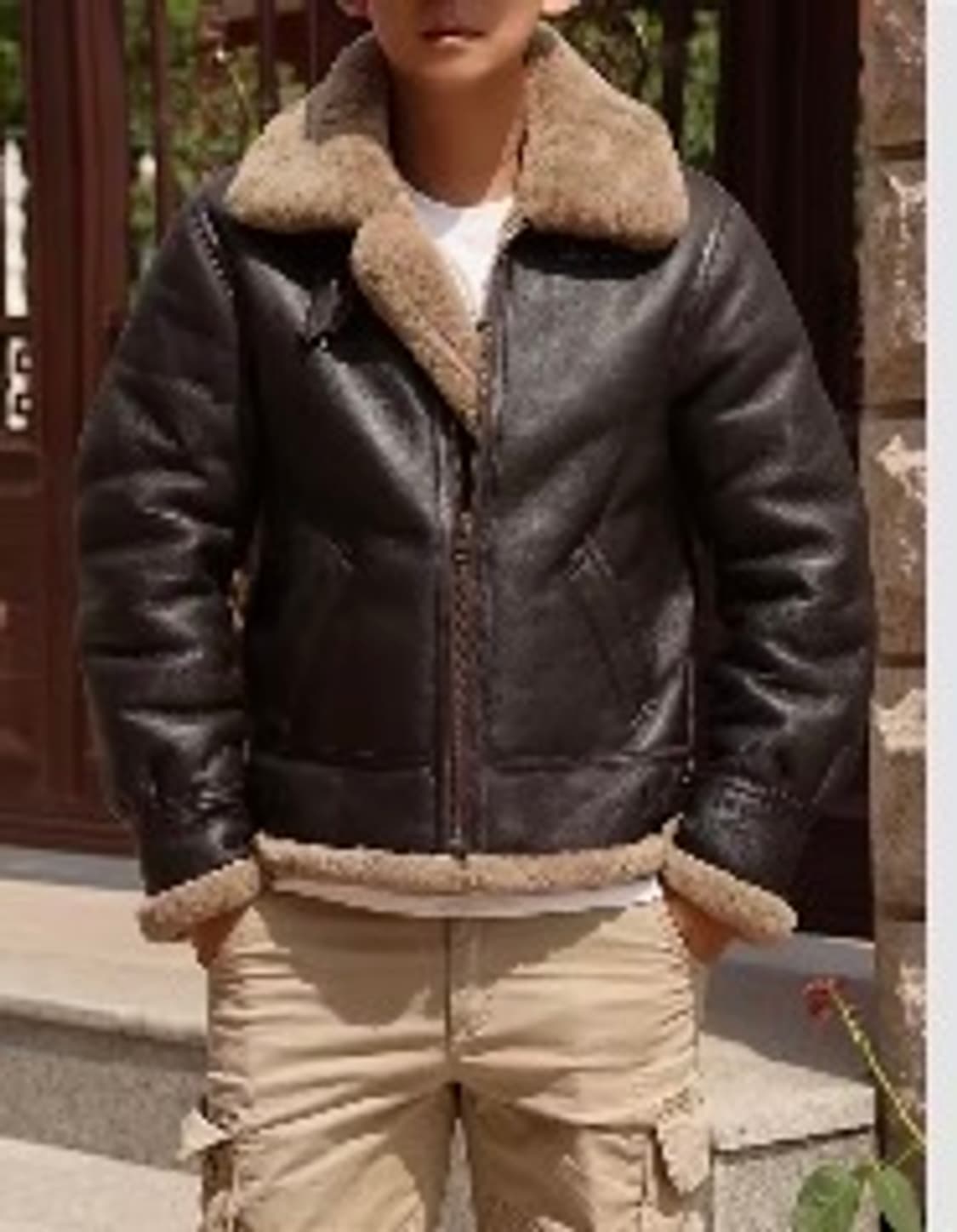 알리익스프레스 남자 무스탕 상품이미지3