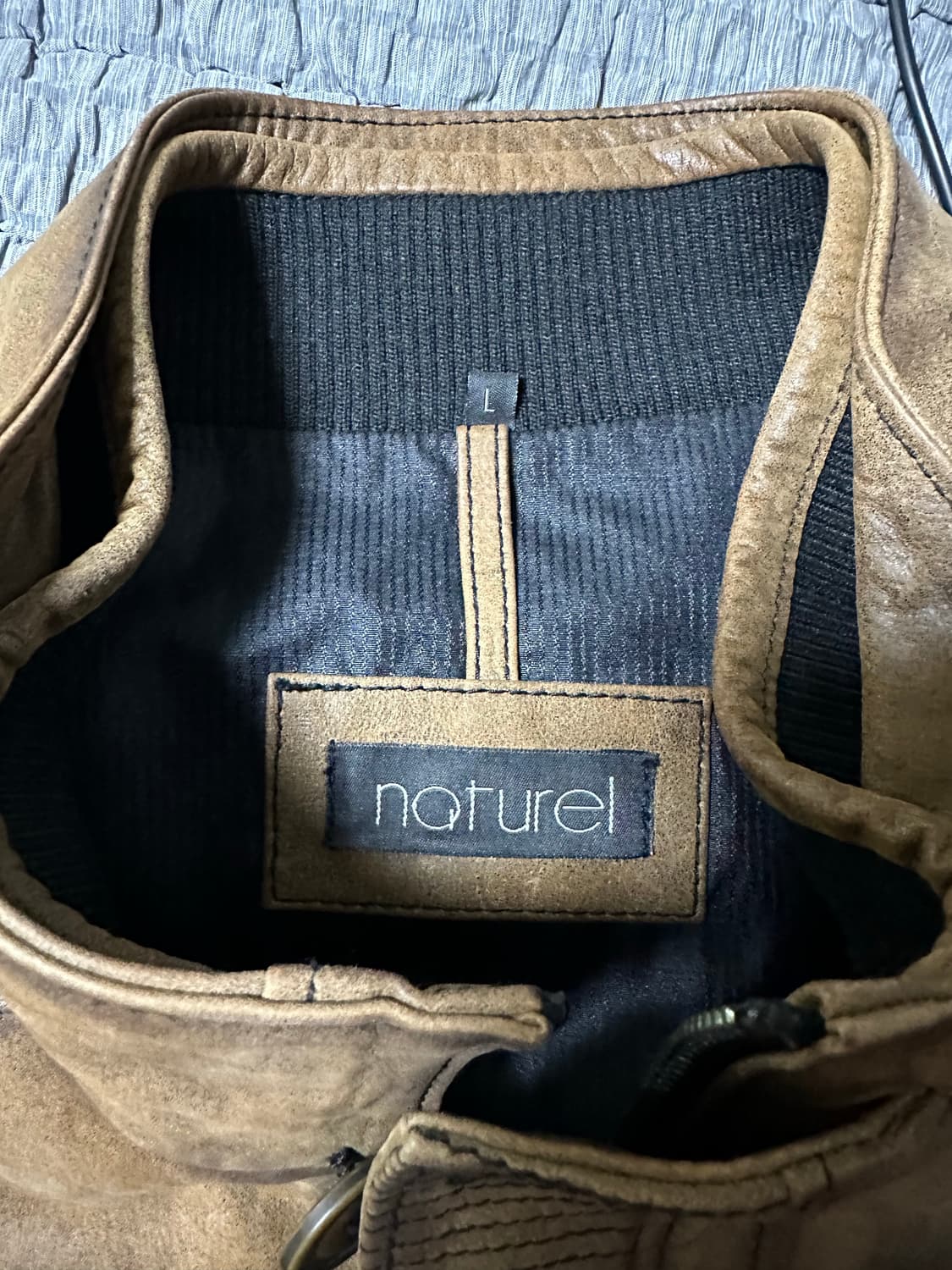 나투렐 가죽 자켓 상품이미지3