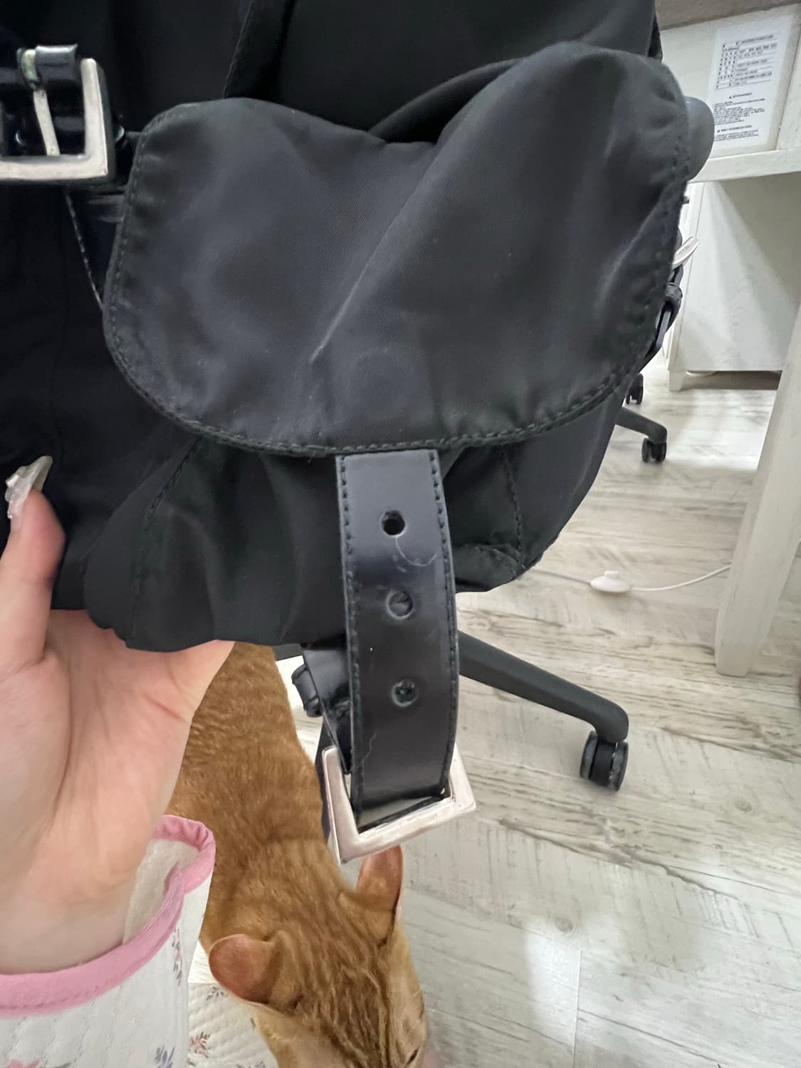 프라다 나일론 백팩 미듐 상품이미지5