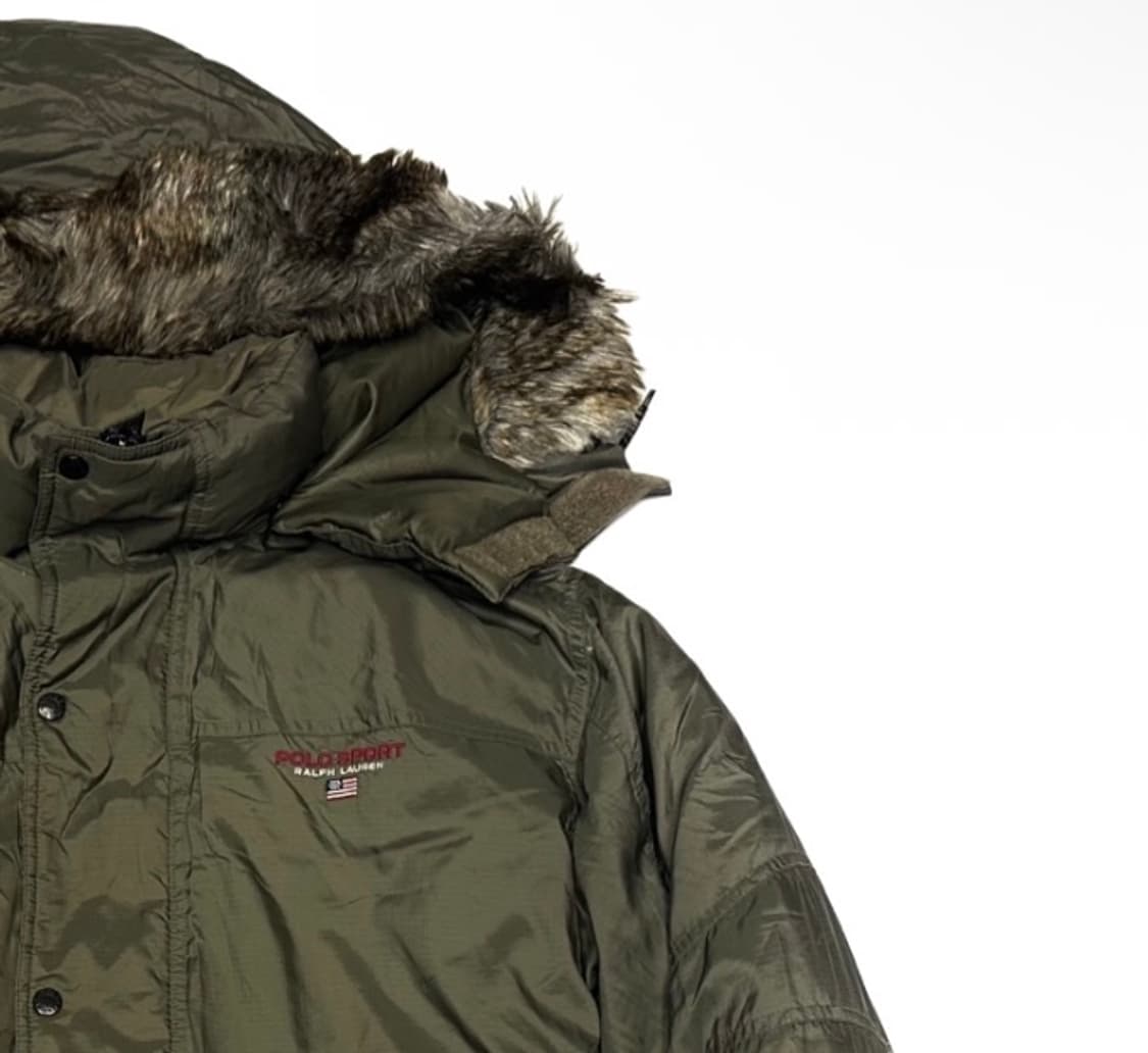 폴로스포츠 90‘s 카키후드퍼패딩 100 상품이미지2