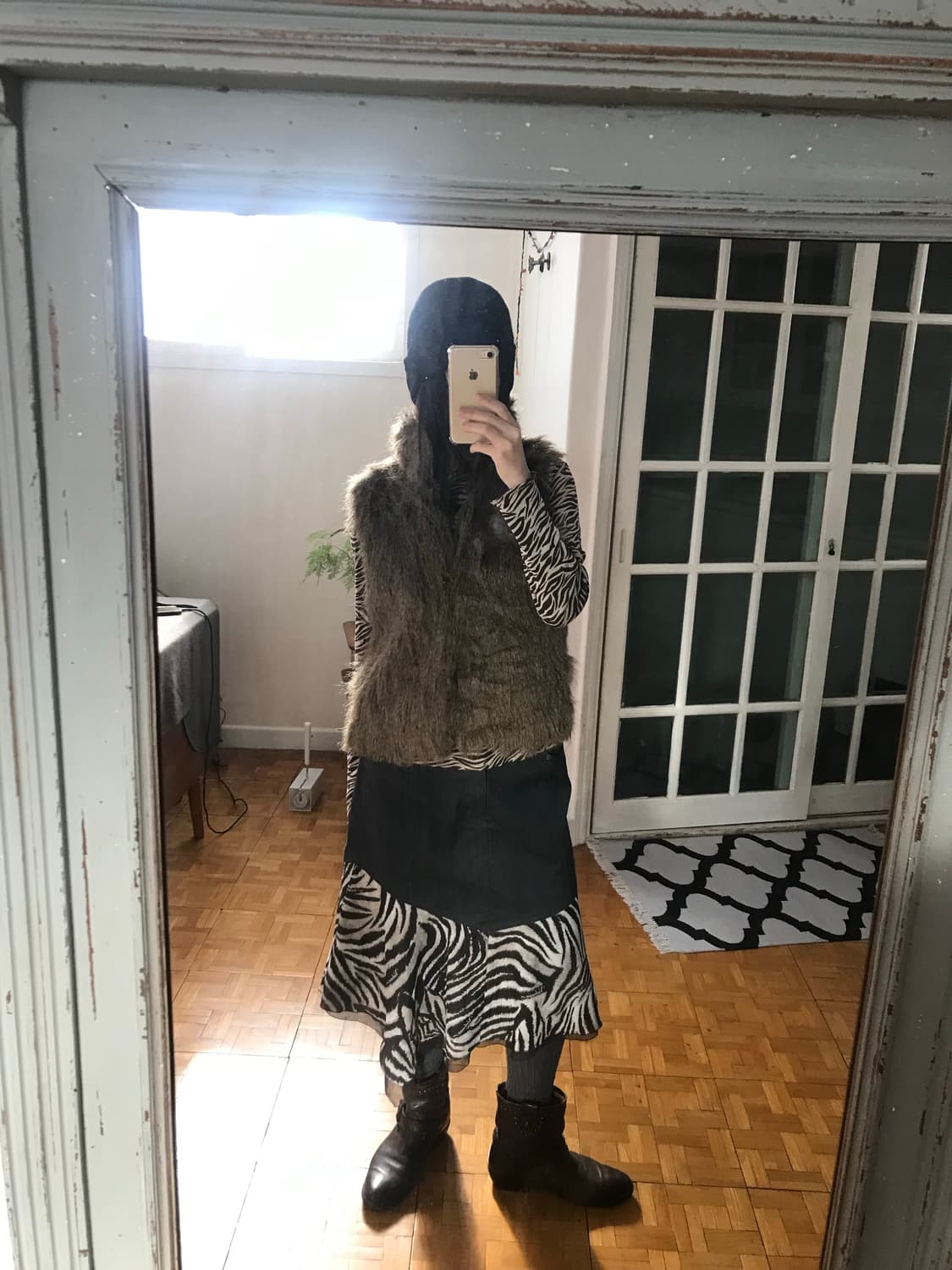 vintage brown fur jacket 상품이미지7