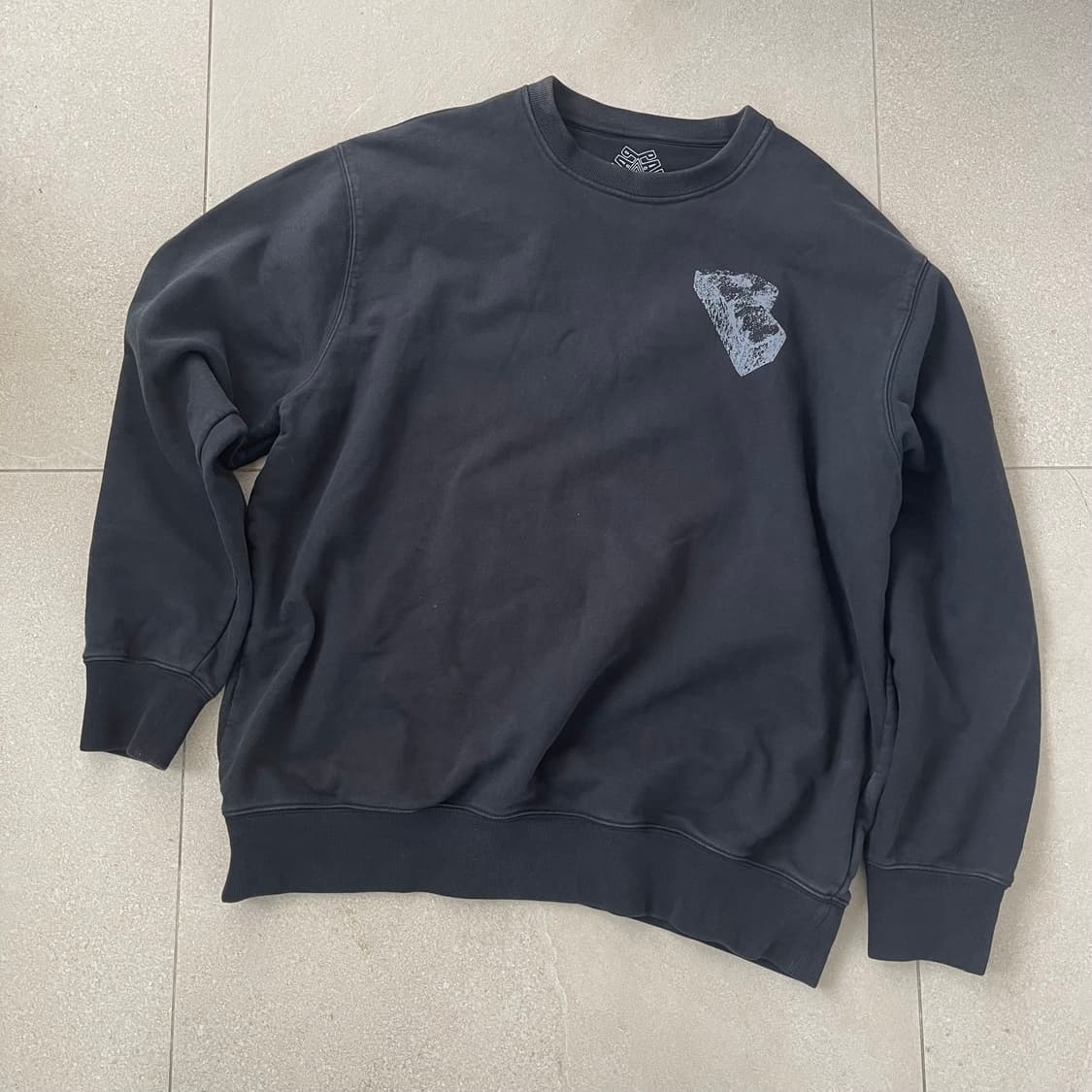 팔라스 스케이트보드 트라이퍼그 스톤 크루넥 블랙  XL 상품이미지2