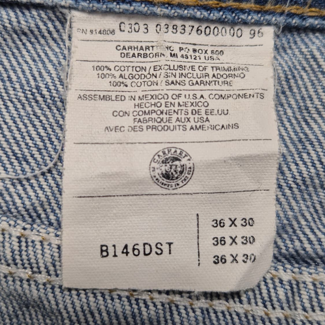 [36] 00s Made 칼하트 데님  -590 상품이미지4