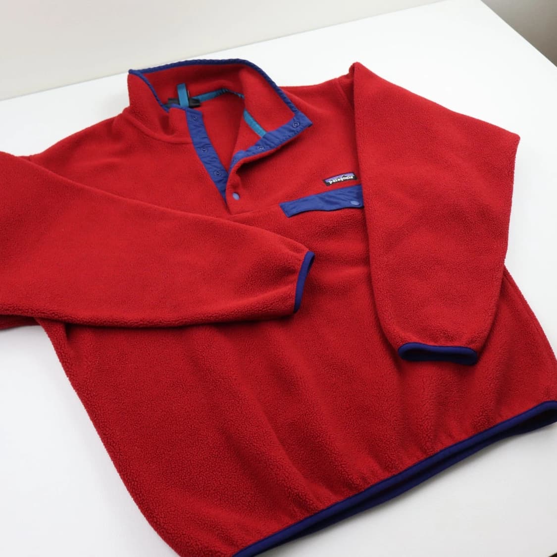 15FW 파타고니아 신칠라 스냅-T 레드/블루 니카라과 상품이미지2
