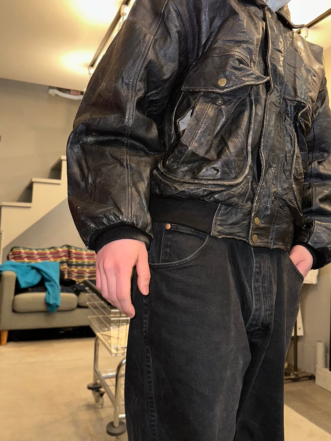 90‘s Wilsons lambskin A-2 series jacket  상품이미지7