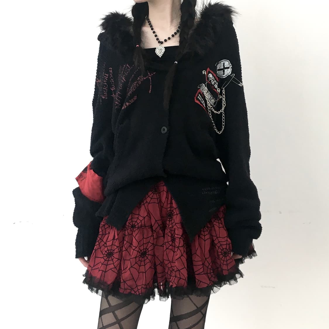 Mad punks 퍼 집업 가디건 매드펑크 상품이미지1