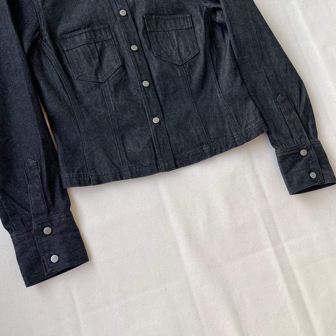 90s 구찌 워시드 데님 셔츠 상품이미지5