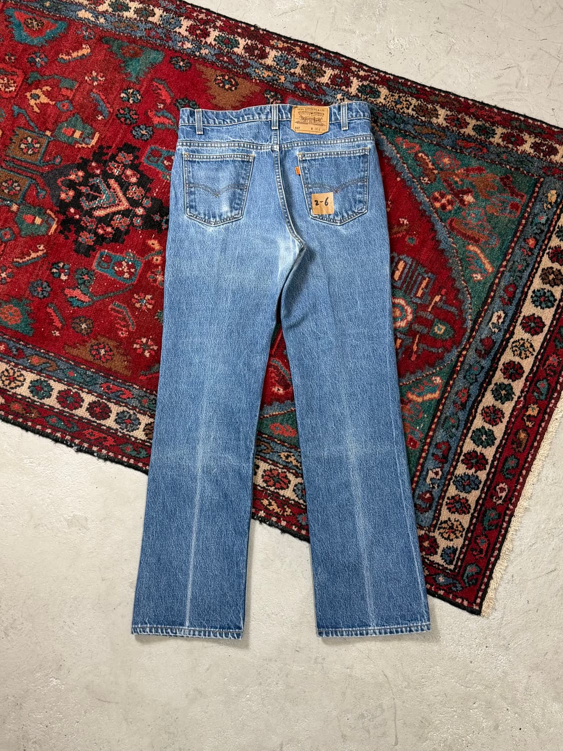 90’s USA 빈티지 리바이스 517 오렌지탭 부츠컷 리바이스 청바지 상품이미지4