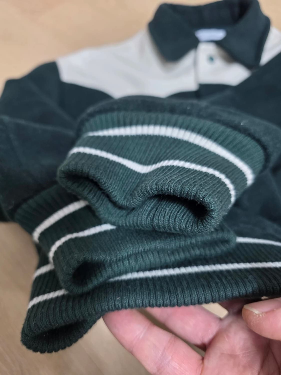 파르티멘토 배색 바시티 자켓 S 상품이미지6