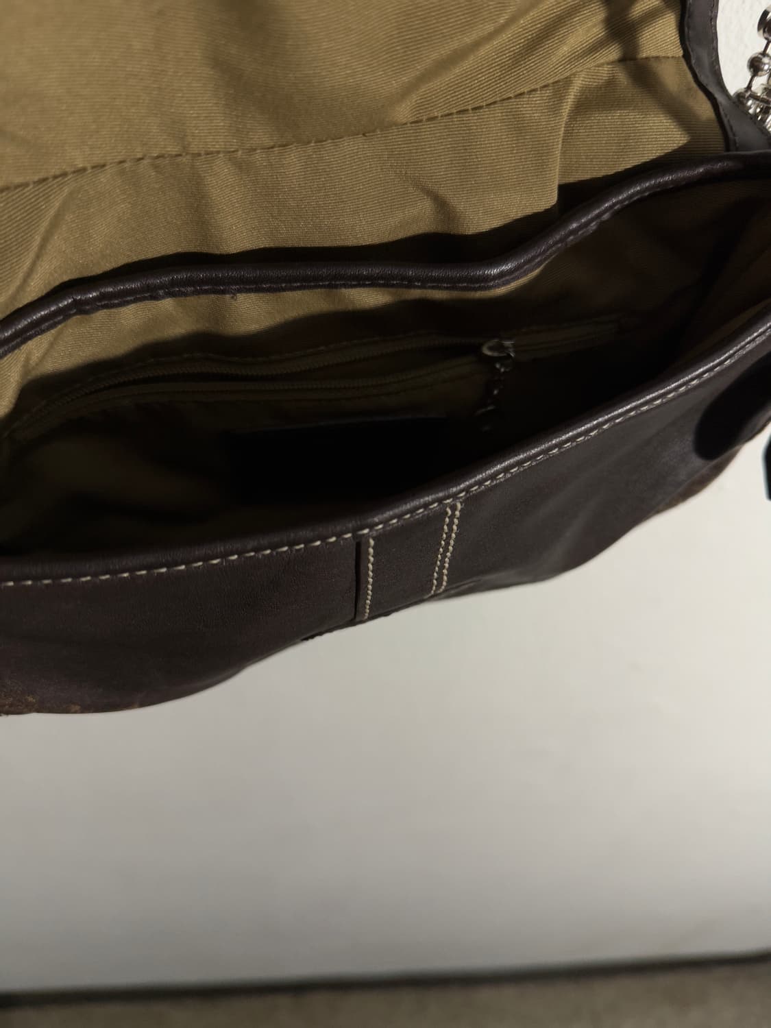 vtg 코치 레더 바게트 숄더백 상품이미지5