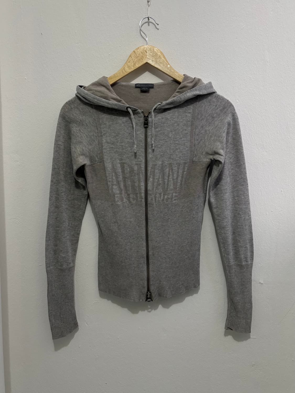 Armani Exchange grey Two-way Hood Zip-up 상품이미지3