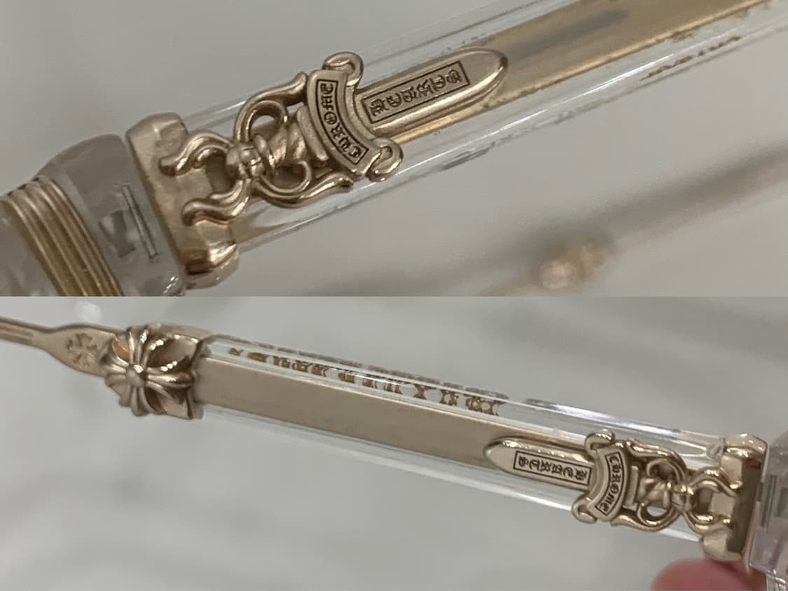 크롬하츠 덕버터 크리스탈 골드 [CRYS/GP] 안경 클리어 상품이미지6