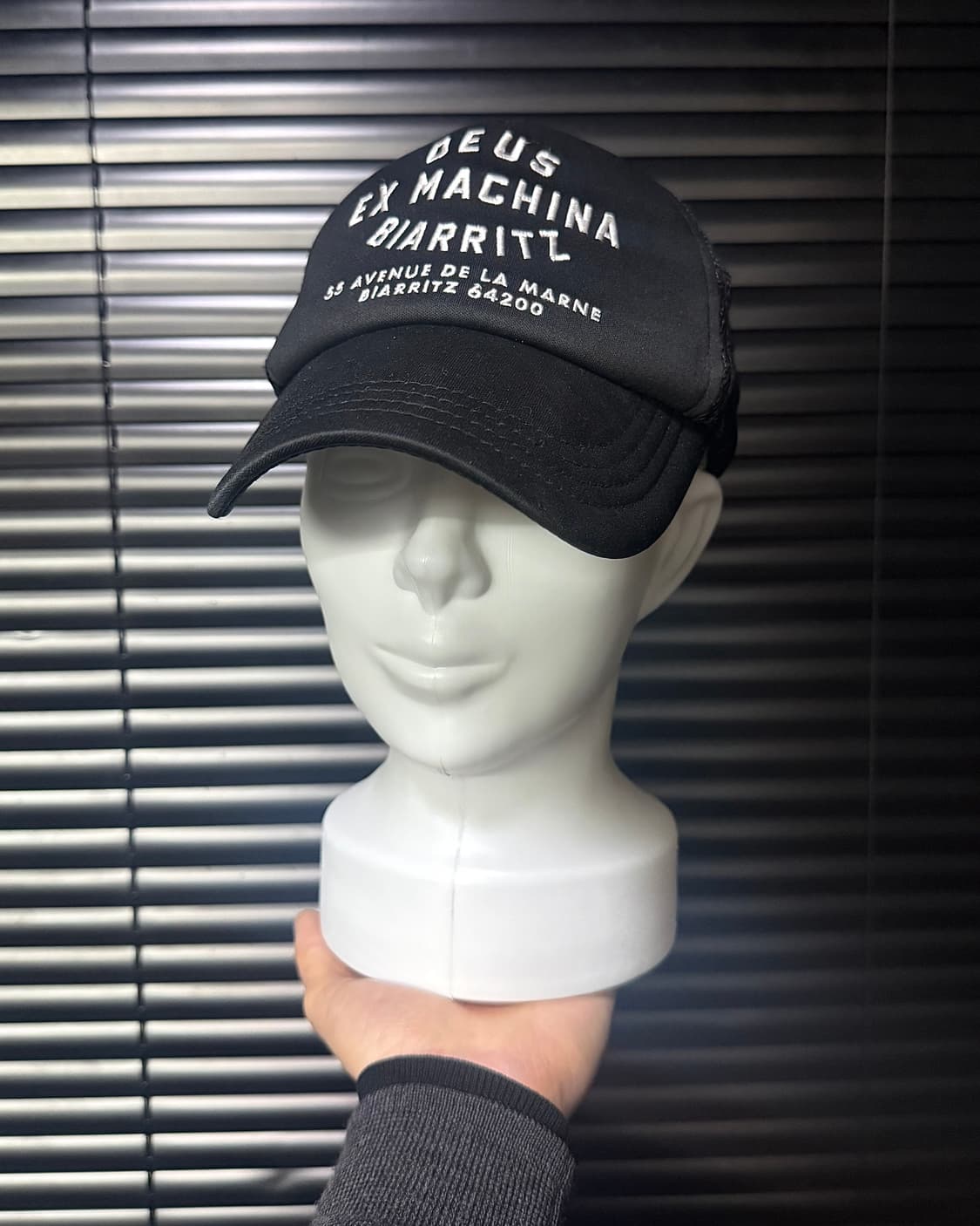 데우스 엑스 마키나 비아리츠 블랙 검정 트러커 볼캡 모자 모터사이클   상품이미지1