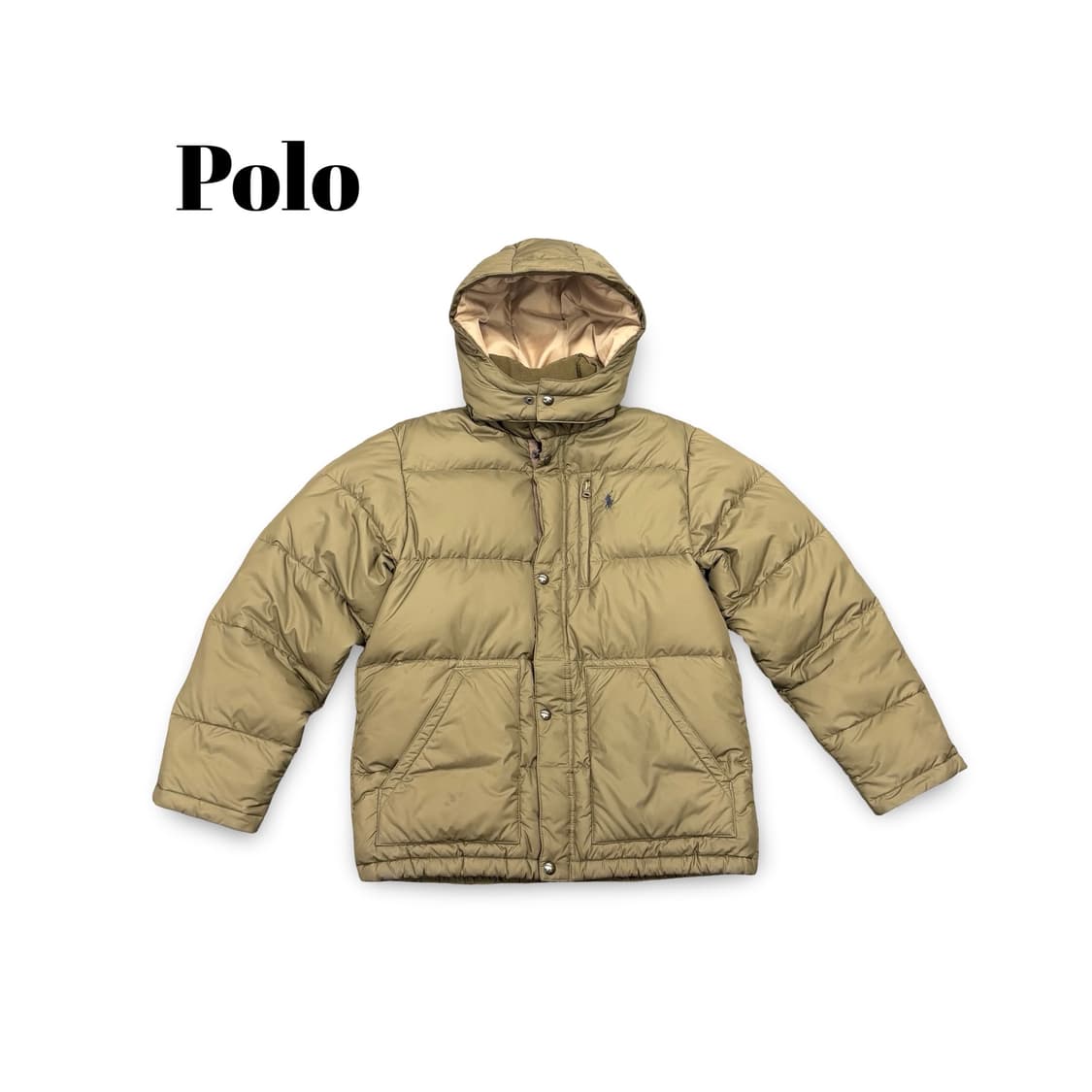 (95)폴로후드패딩브라운 상품이미지1