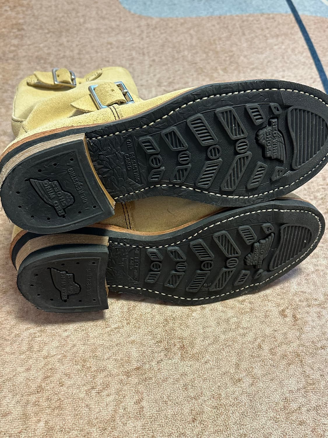 [280] 레드윙 8268 엔지니어부츠 러프아웃 스웨이드 베이지 상품이미지8