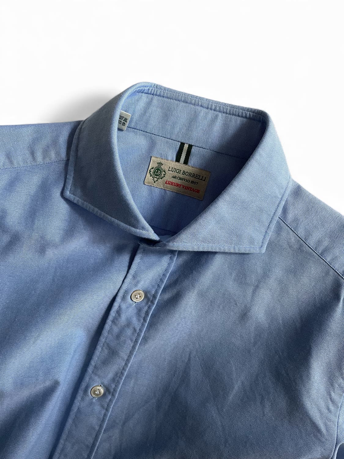 루이지 보렐리 옥스포드 코튼 셔츠 팝니다. 상품이미지4