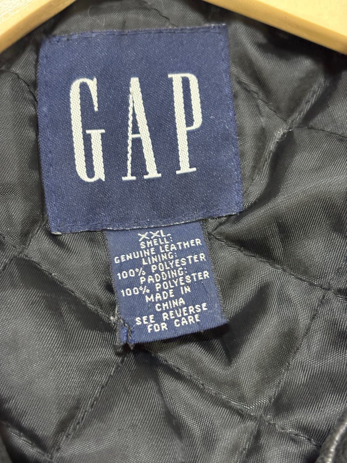 올드갭 리얼 레더 자켓 블랙 상품이미지5