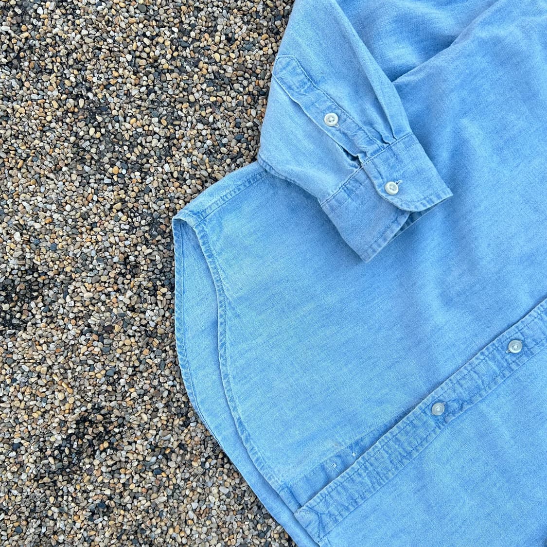 폴로 랄프로렌(polo ralph lauren) 샴브레이 데님 셔츠 상품이미지3