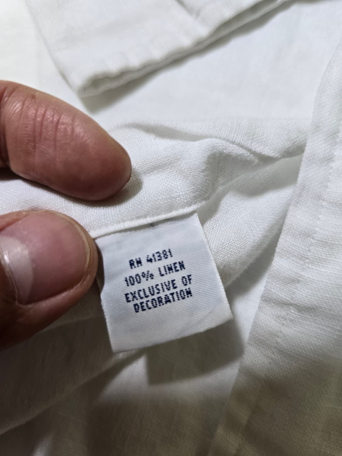 폴로랄프로렌 린넨 흰색 셔츠(XL) 상품이미지4