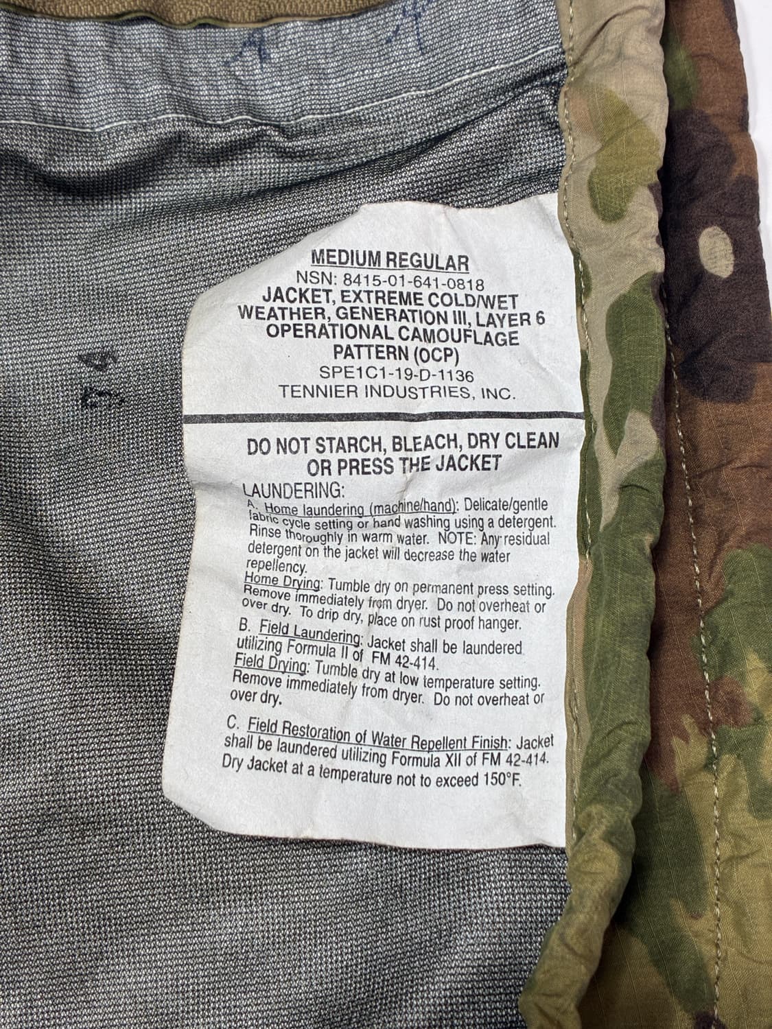 미군 고어텍스 쉘 자켓 (100-105) 상품이미지6