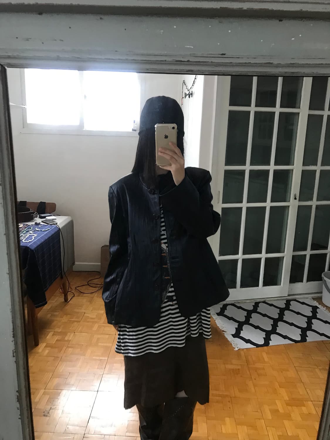 vintage leather jacket 상품이미지5