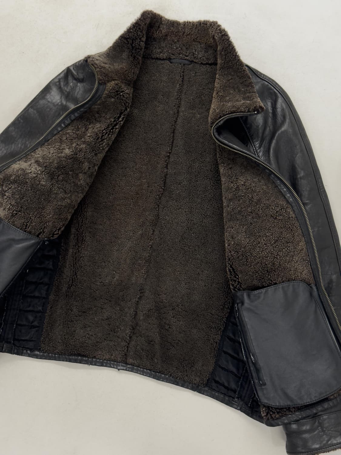 90s 아르마니 무통 시어링 자켓 상품이미지2