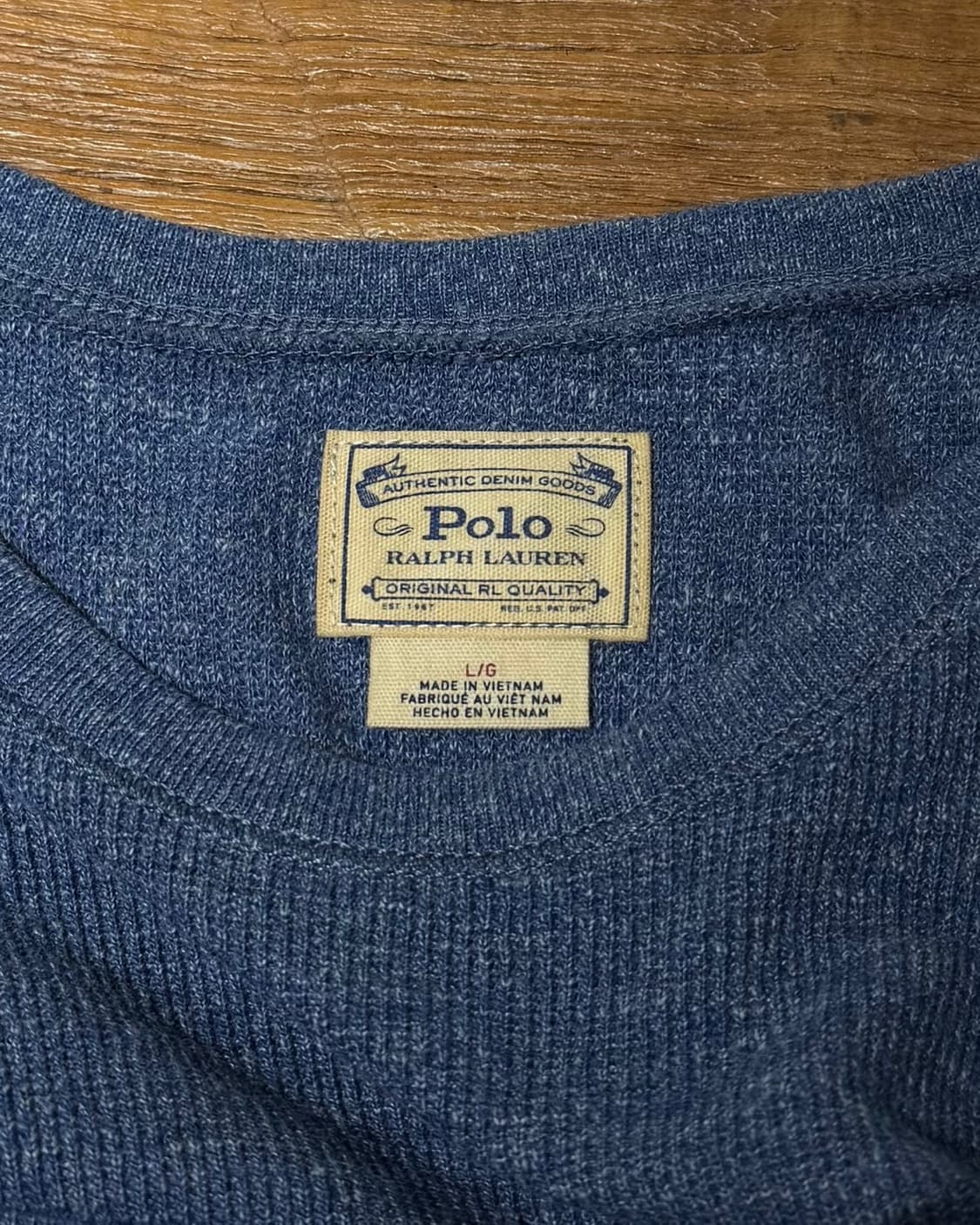 폴로 랄프로렌 블루 와플 니트 하프 슬리브 맥시 드레스 상품이미지7