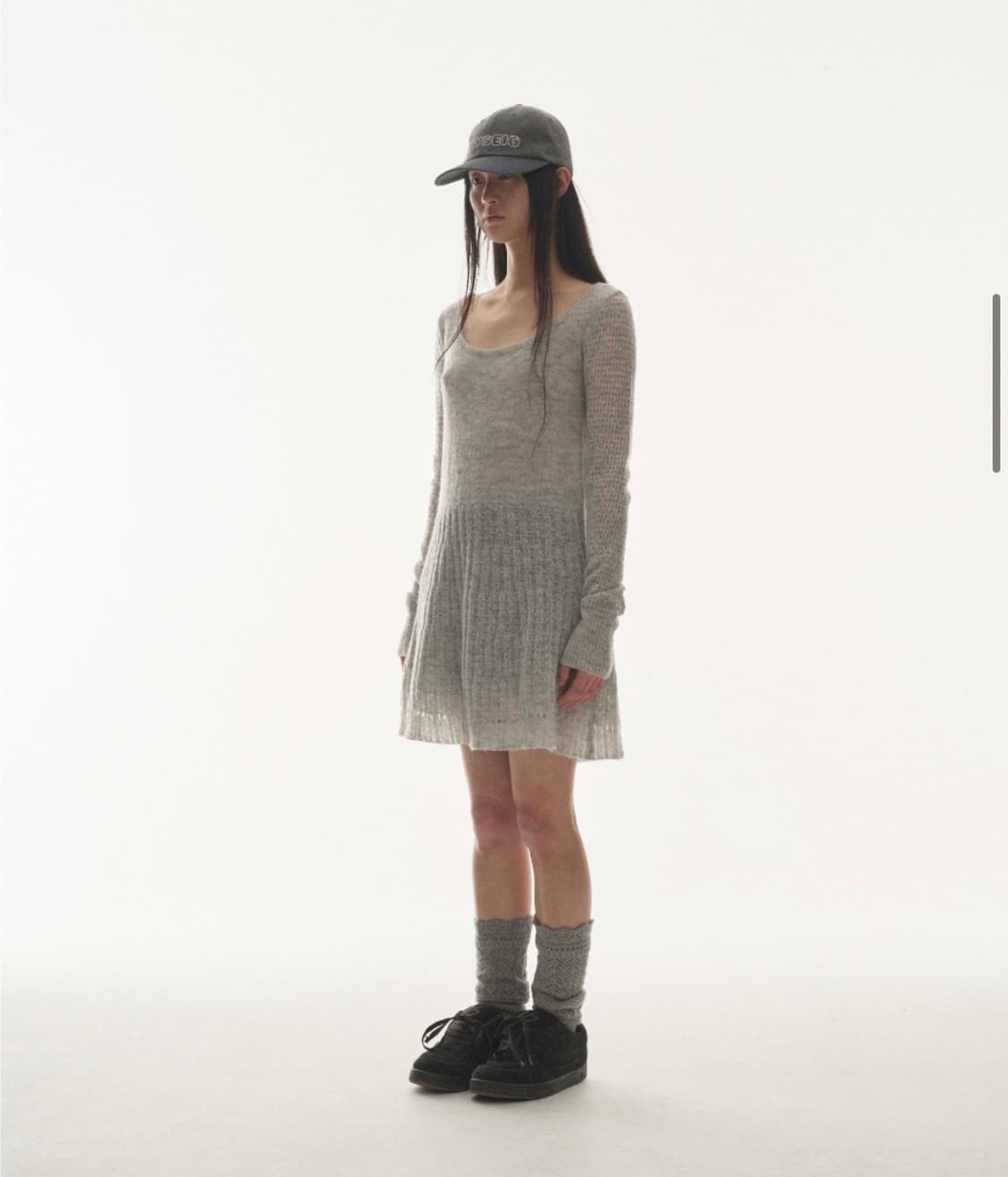 coyseio soft bell knit light grey 새상품 상품이미지2