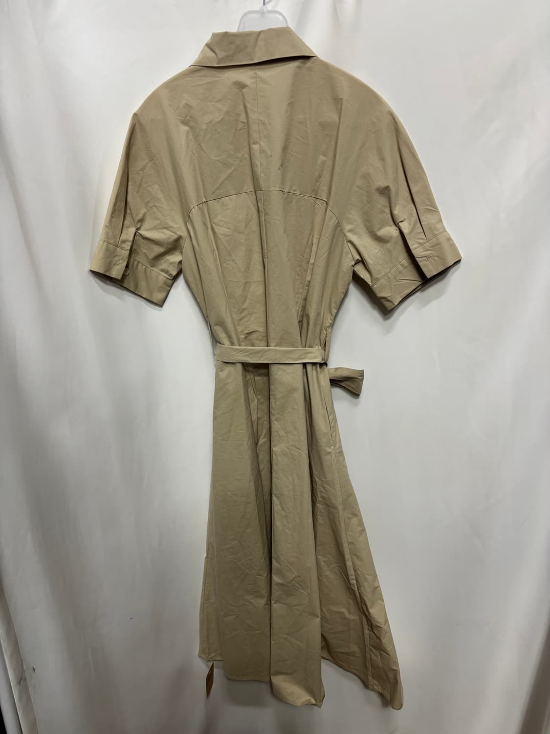 위드 윤 베이지 카라 벨티드 셔츠 원피스 상품이미지4