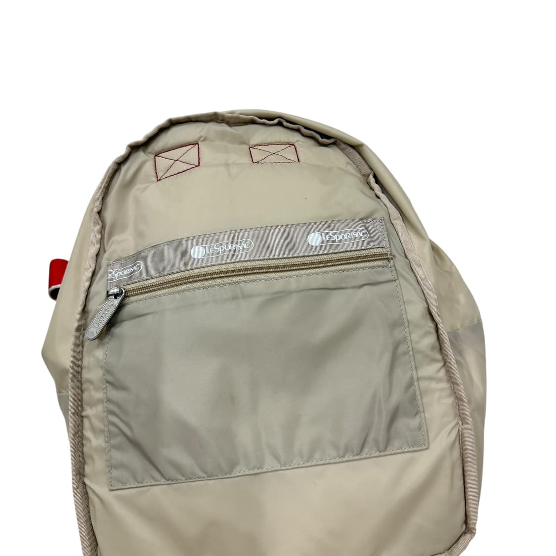 레스포삭 빈티지 보석 도트 패턴 미니 백팩 가방 레드 상품이미지7