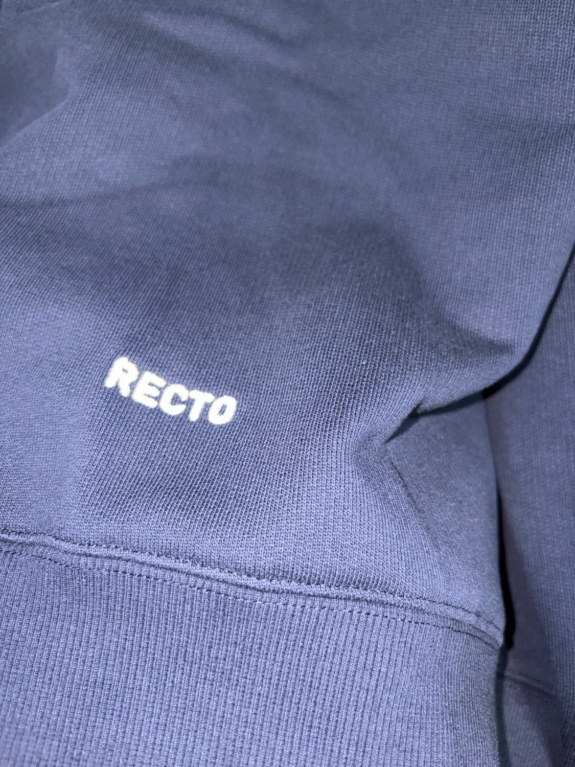 렉토 네이비 스웻셔츠 recto recreation sweatshirt 상품이미지2