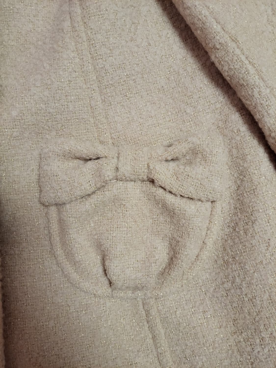 급처새상품!LD prime 핑크 리본포켓 트위드퍼후드코트자켓 리즈리사st 상품이미지2