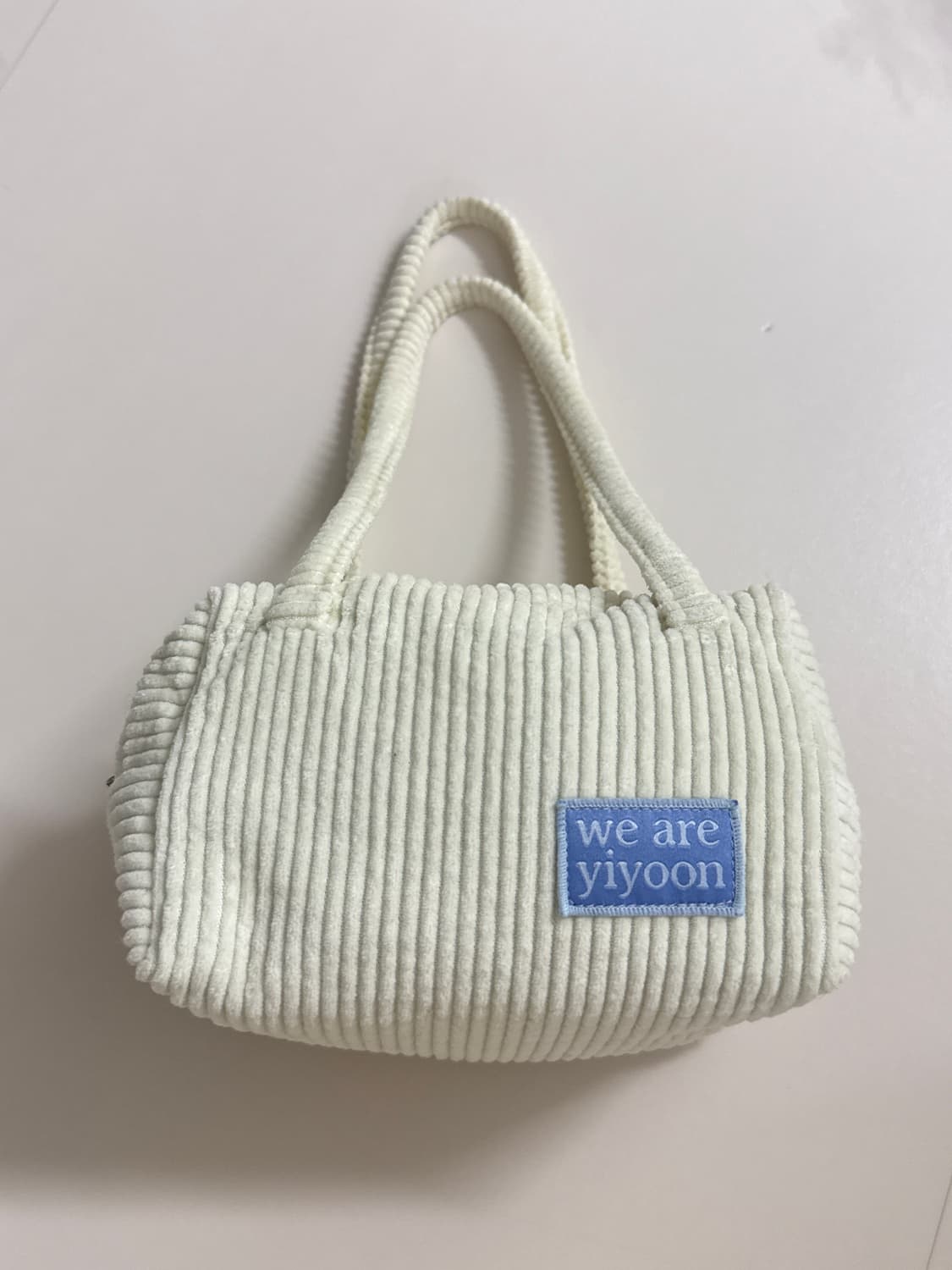 위아이윤 코듀로이 토드백 미니백 상품이미지1