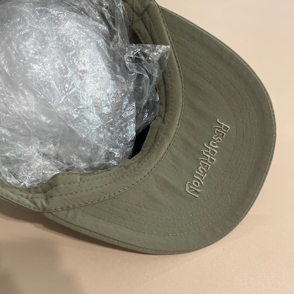 에센스룸 리저렉션 롱빌 캡 카키 상품이미지3